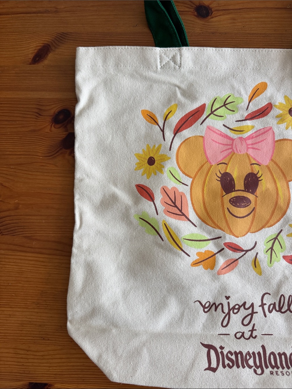 Starbucks x Disney “Enjoy Fall at Disneyland Resort” Canvas Tote Bag - Picture 5 of 12